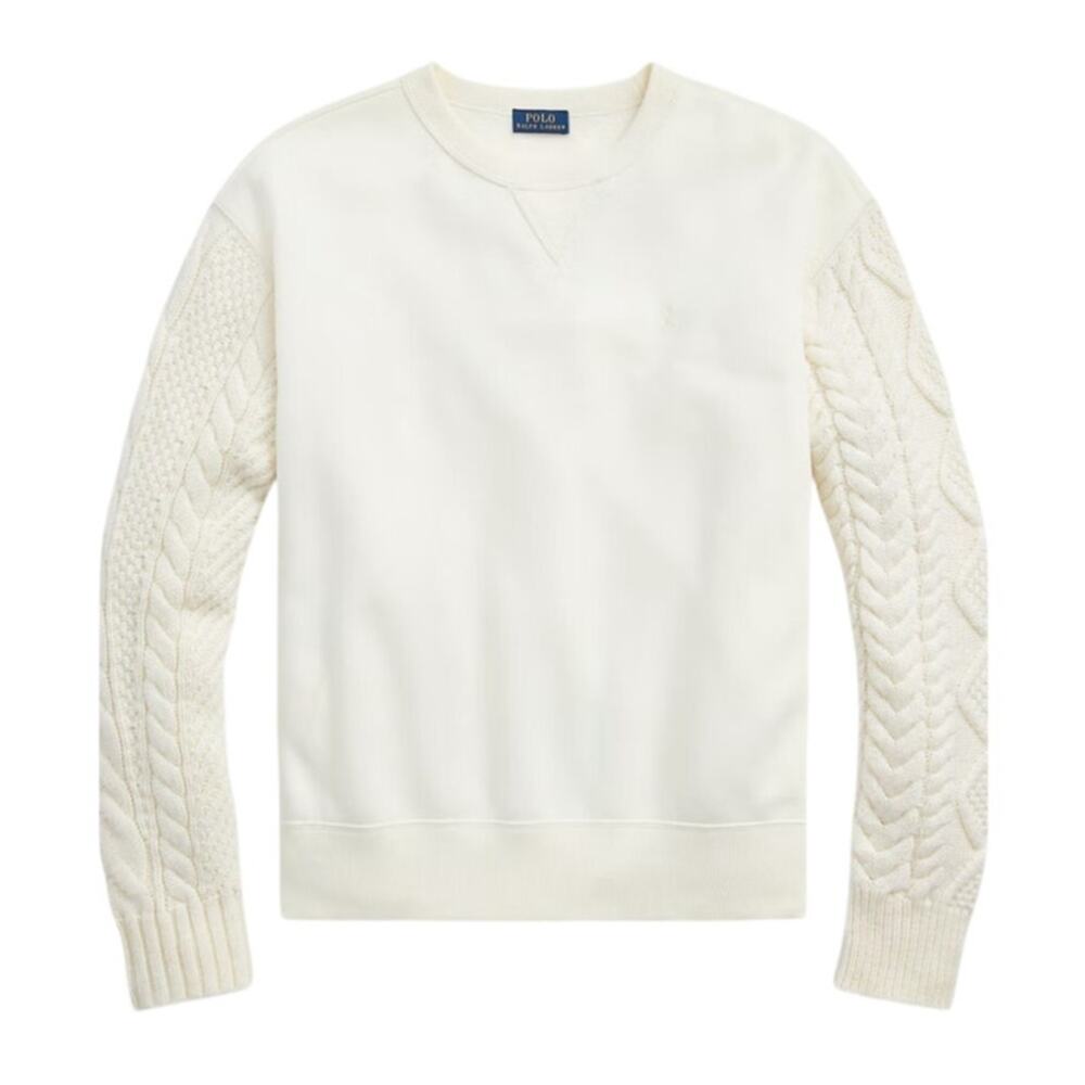 Polo by Ralph Lauren Cream Crew Neck Sweater